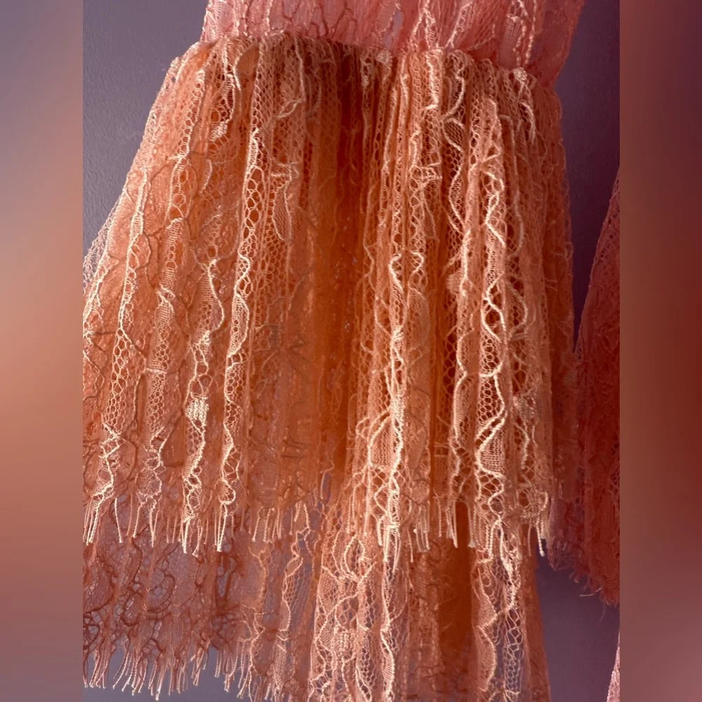 Alice + Olivia Joanie Tiered Ruffle Button-Down Dress - Picture 12 of 16